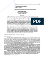 Impact of Merger On Financial Performance of Nepalese Commercial Bank