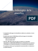 Balance Hidrológico de La Atmosfera