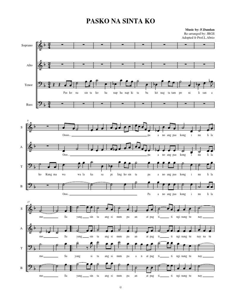 Pasko Na Sinta Ko - LA | PDF