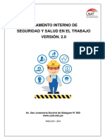 Reglamento Interno de Seguridad y Salud en El Trabajo - Risst 2019 V 2.0 - D...