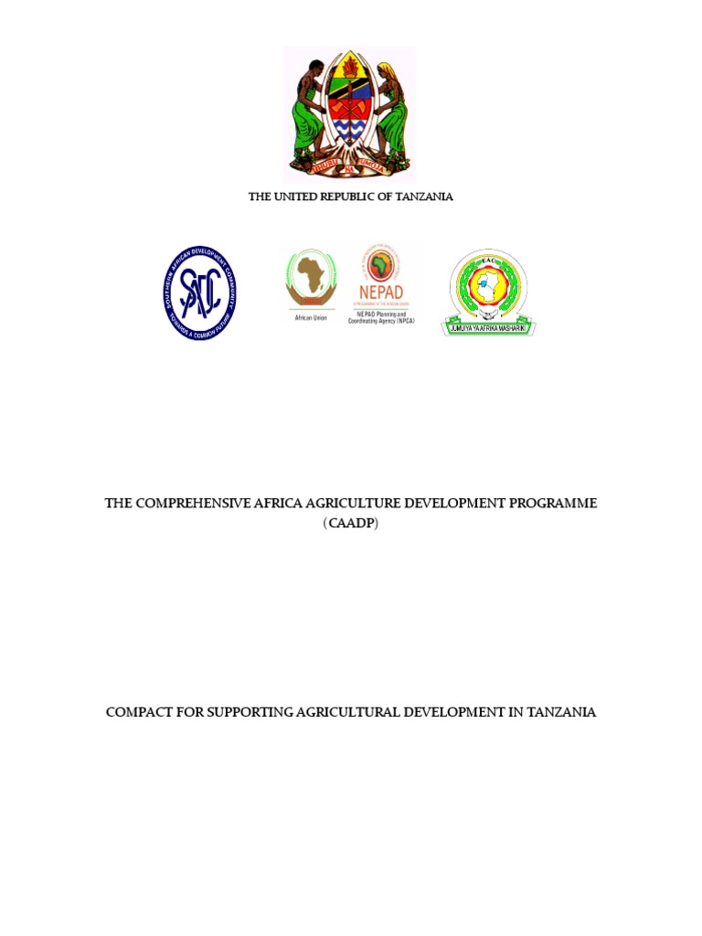 Caadp Compact Signed PDF Poverty Reduction New Partnership For