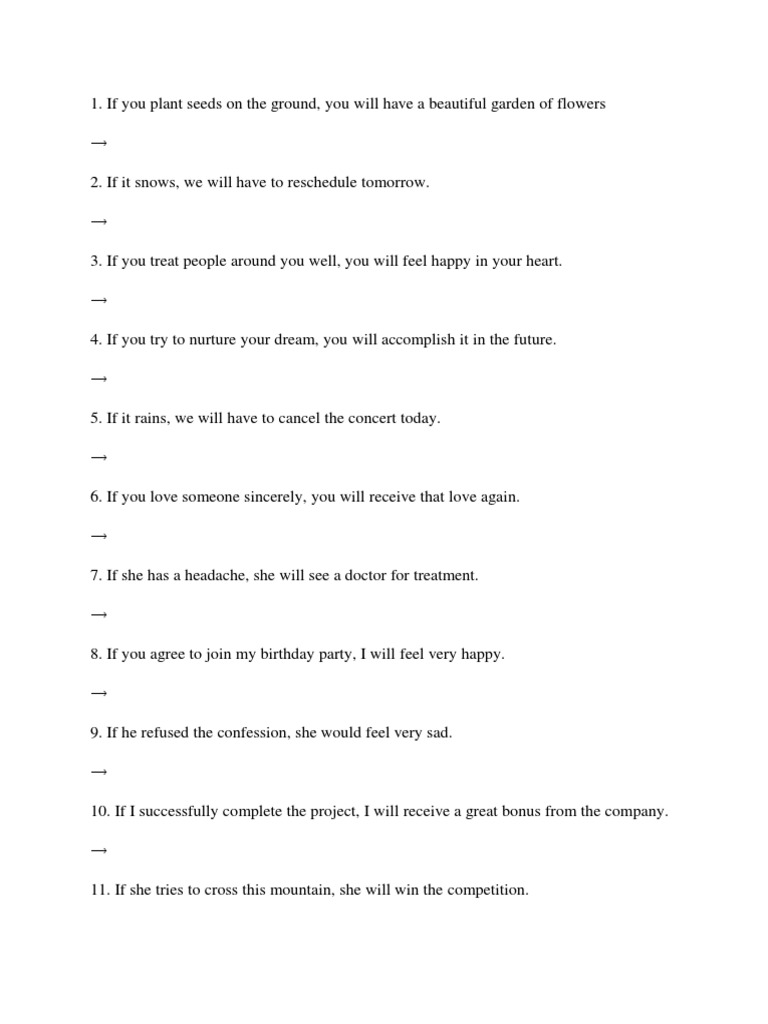 The power of if a collection of conditionals exploring hypothetical