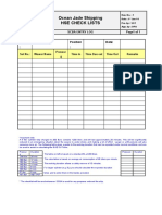 HSE CL 03 SCBA Entry Log Checklist