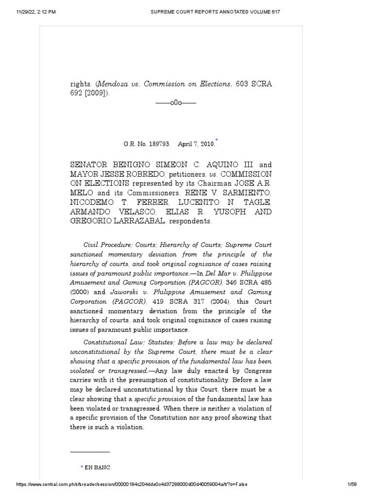 Aquino and robredo v comelec g r no 189793 april 07 2010