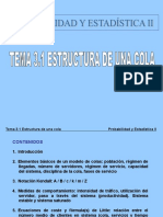 3.1 Estructura de Una Cola