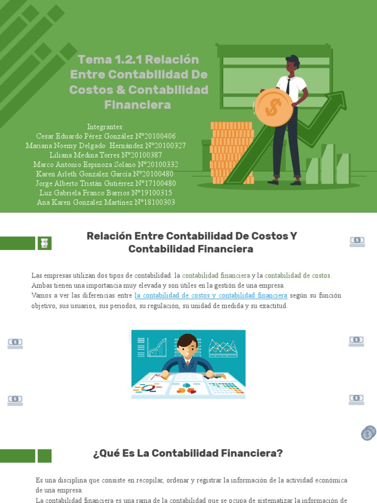 Contabilidad de Costos vs Financiera | PDF