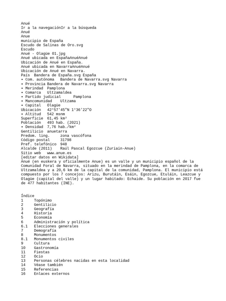 Anué PDF España Gobierno de españa