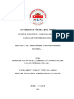 Sistema de trazabilidad bajo ISO 22005 para empresa cárnica