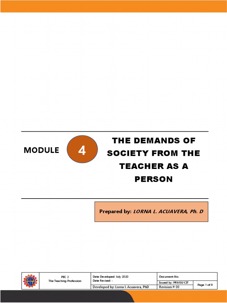 Teacher As A Person