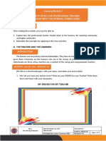 Module 7 The Code of Ethics For Professional Teachers Relationship With The Internal Stakeholders