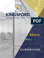 KII4016 Prep 2 Learner Guide V1.0