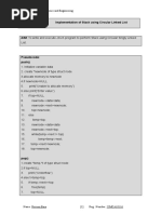 Expt-8 - Implementation of Stack Using Circular Linked List