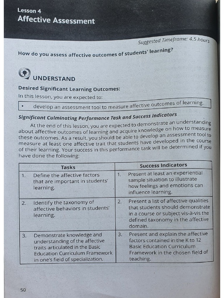 Assessmentinlearning 2 Part 4 | PDF