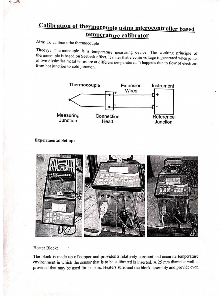 Calibrate Thermocouple PDF
