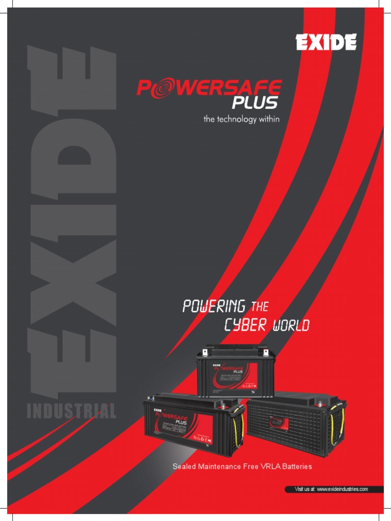 Exide powersafe plus range pdf rechargeable battery physical