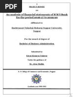 An Analysis of Financial Statements of ICICI Bank For The Period 2016-17 To 2019-20