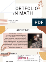 E-Portfolio in Math10