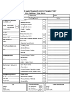 Inspection Form - Fire Fighting and Fire Alarm