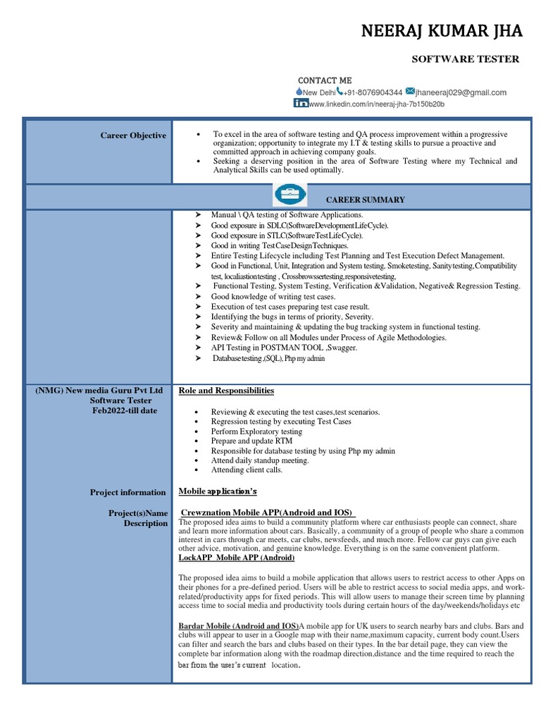 GaragePlug Software Testing Profile | PDF | Software Testing | Mobile App