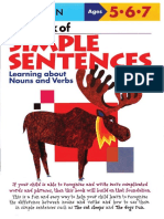 Ages 567 - My Book of Simple Sentences - Learning About Nouns and Verbs