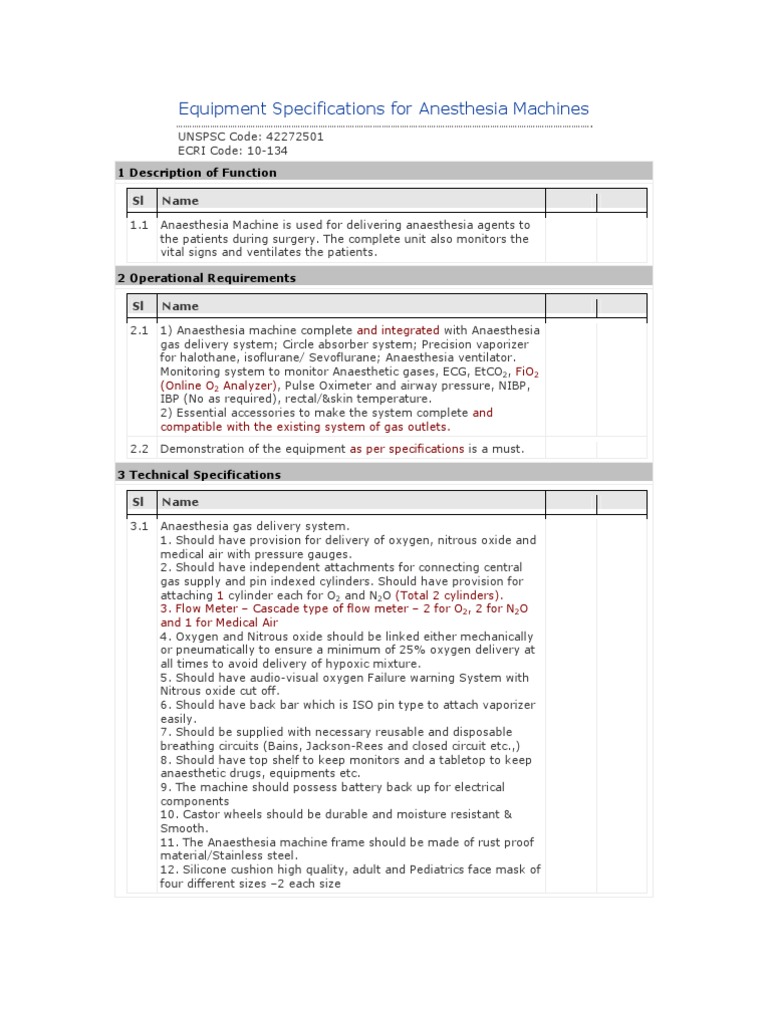 Anesthesia Machines Pdf Anesthesia Medicine