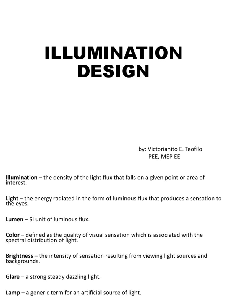 Electrical Installations Ddesign PDF Lighting Interior Design