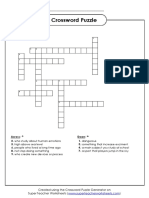 Super Teacher Worksheets Crossword Puzzle