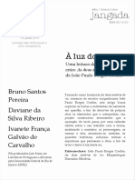 A Luz Do Rio - Uma Leitura Da Passagem Entre As Duas Sombras Do Rio de João Paulo Borges Coelho