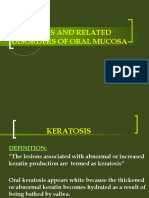 KERATOSIS AND RELATED DISORDERS OF ORAL MUCOSA (2) Edited Jsmu