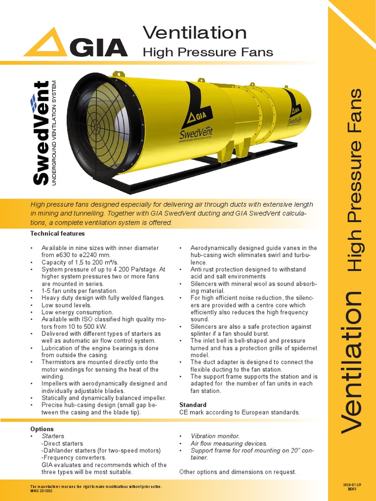 New Fan Specification | PDF | Duct (Flow) | Engines