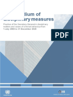 Compendium of Disciplinary Measures July 2009-December 2020 - 0 - 1 - 0