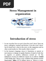 Stress Management in Organization