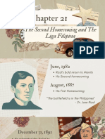 The Second Homecoming and The Liga Filipina