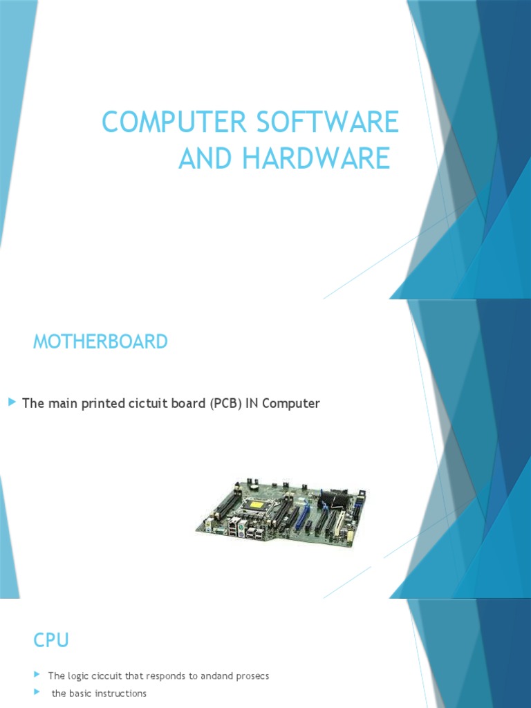 Computer Software and Hardware | PDF