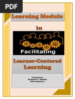 Module 1 in Facilitating Learner-Centered Teaching1