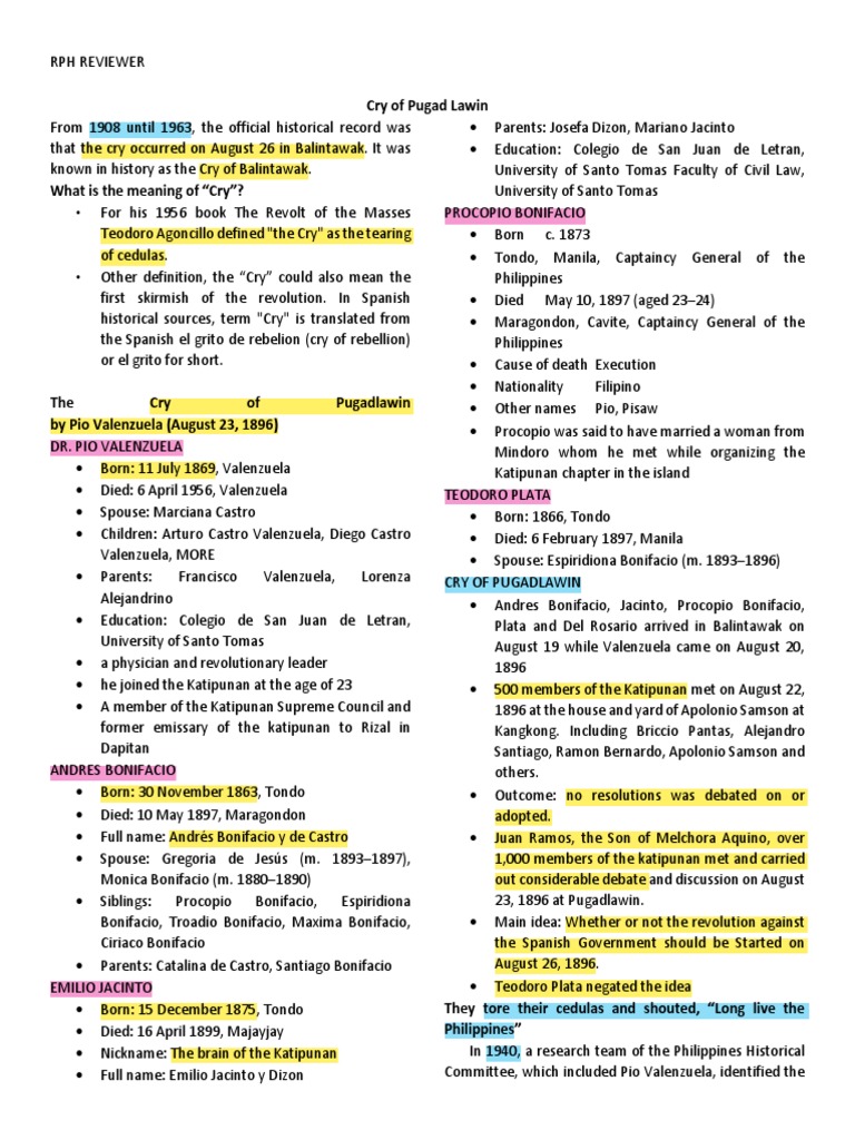 RPH-REVIEWER | PDF | Philippines