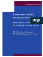 EASO-Quality-assurance-tool-RO - Examinare Cerere de Azil