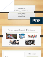 Lecture 1 - Alternating Current