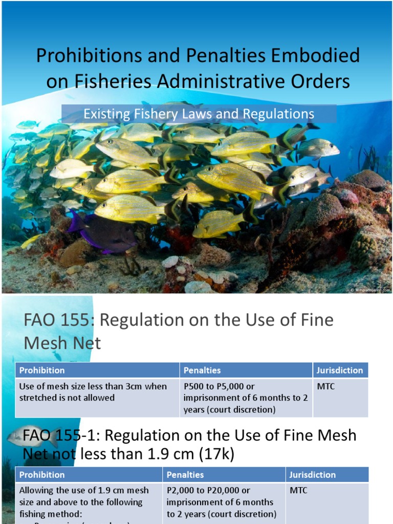 Fishery Laws & Regulations PDF