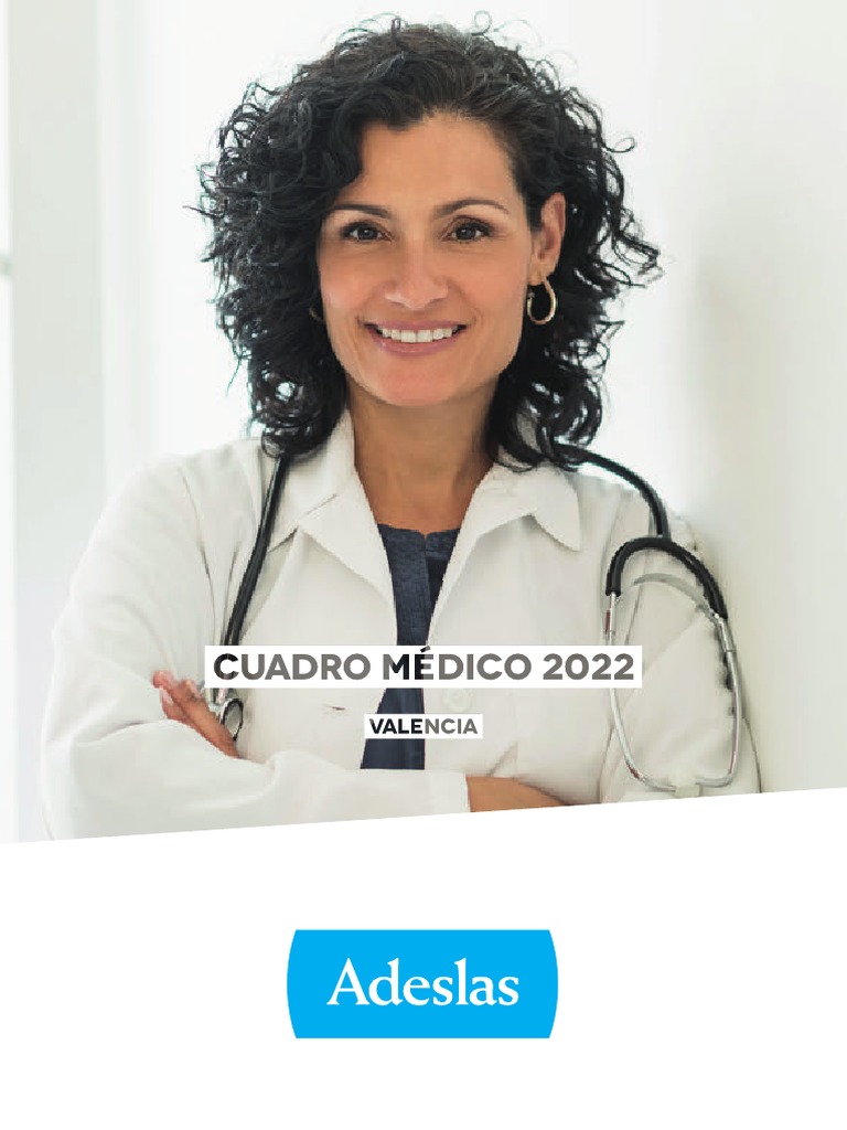 Cuadro Médico Adeslas Valencia | PDF | Ciencias de la Salud |  Especialidades Medicas