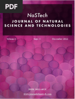 Journal of Natural Science and Technologies