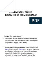 Implementasi Tauhid Dalam Masyarakat