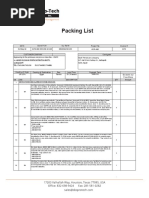 Packing List Invoice # 1172 Enppi PO # 4176-460-503-196-10-120