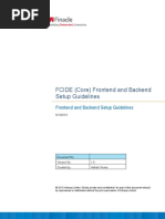 FCIDE (Core) Frontend and Backend Setup Guidelines