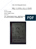 07.1 Cebuano Literature Feature - Aginid, Bayok Sa Atong Tawarik