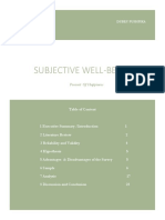 Subjective Well Being Research Paper