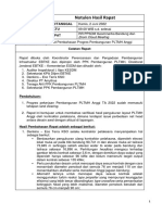 Notulensi Progres Pembangunan PLTMH Anggi 2022