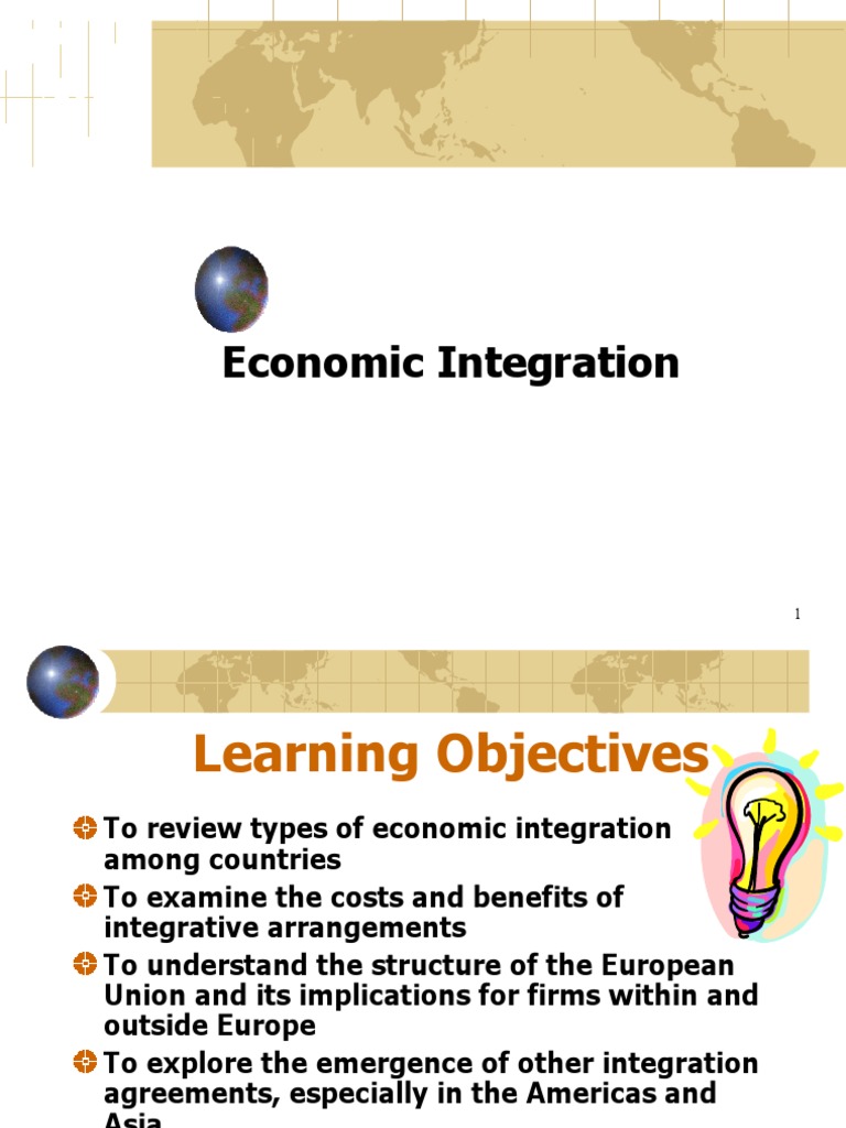 Economic Integration Costs and Benefits of Trade Blocs and Unions