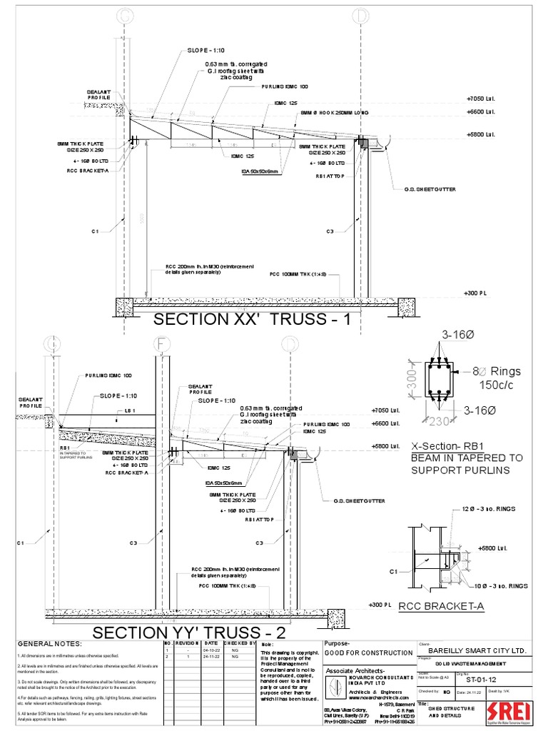 Drawing of Truss Shed 2 | Download Free PDF | Economic Sectors