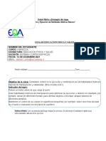 4° Básico Educación Física Guía 4 Control y Ejecucion de Habilidades Motrices Básicas